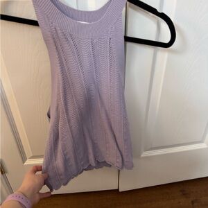 Wilfred Lilac Knit Tank Top
